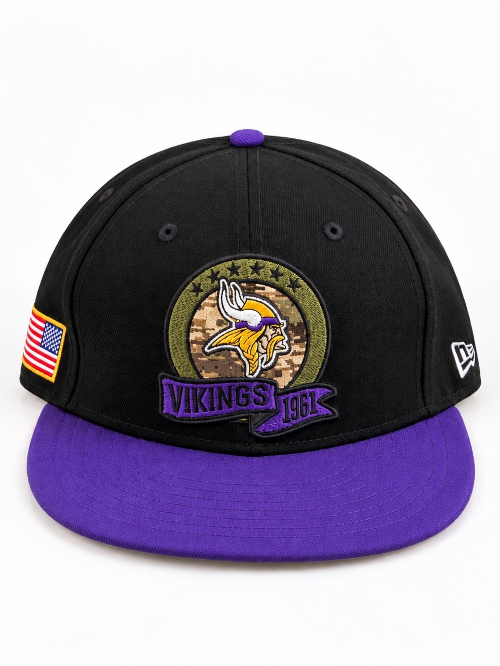 New Era Minnesota Vikings 2022 Salute to Service 9FIFTY Snapback Hat NFL